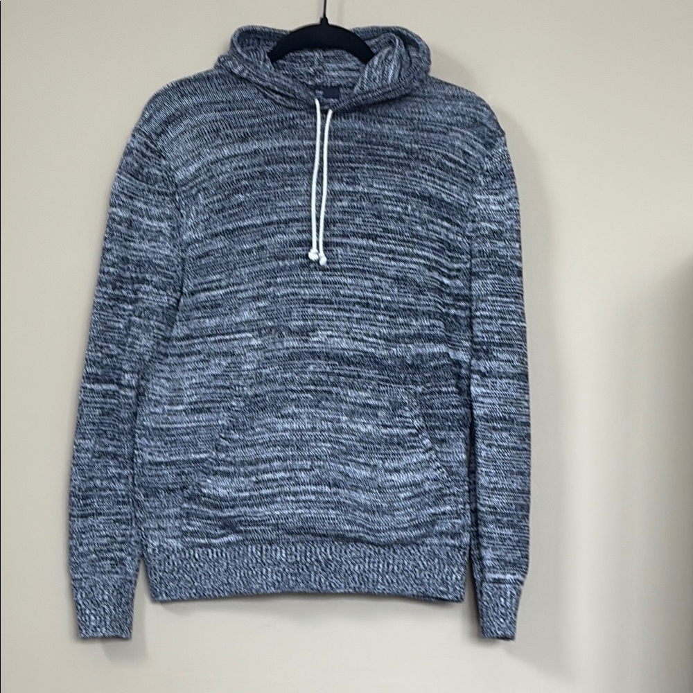 GAP Men's Marled Gray Hoodie Sweater